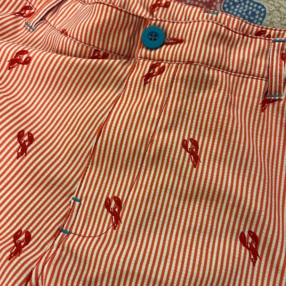 Sperry lobster stripe swim trunks 8” inseam 34